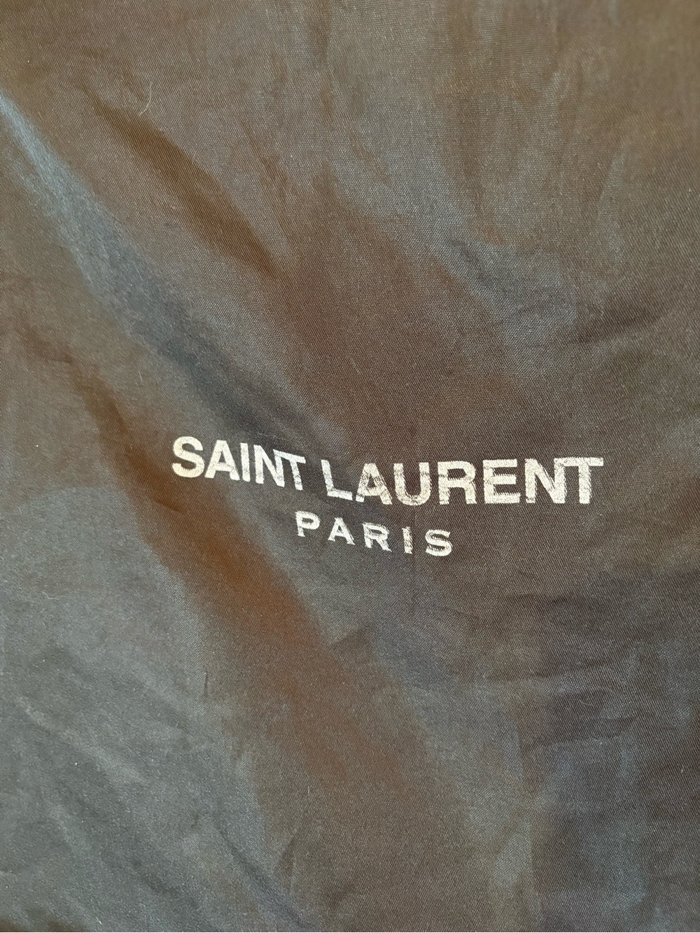 Saint Laurent Black Drawstring Dust Bag Protector Double Lined - Picture 2 of 4